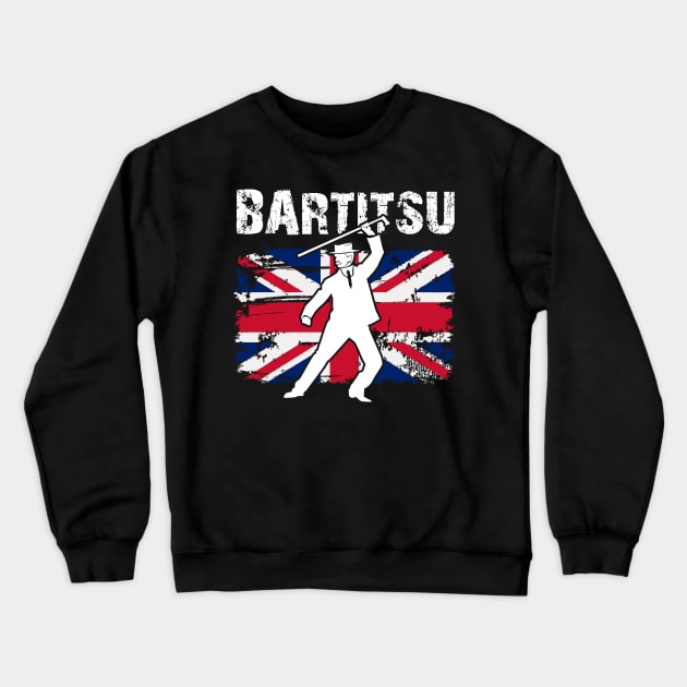 British Defence with Walking Sticks Martial Arts Bartitsu Crewneck Sweatshirt by JTYDesigns